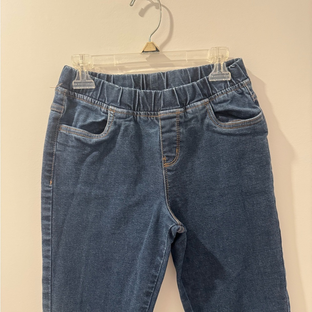 Hanna Andersson Girl’s Dark Blue Pull On Jeggings Size 12 - Picture 2 of 5